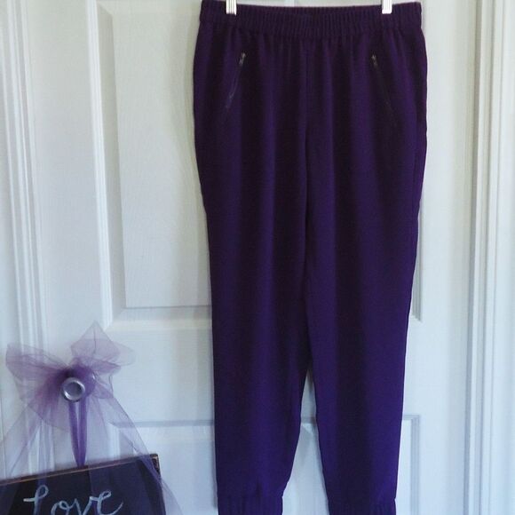 J. Crew Pants - NWOT J. CREW SZ 4 GRAPE PURPLE JOGGERS HAREM PANTS
